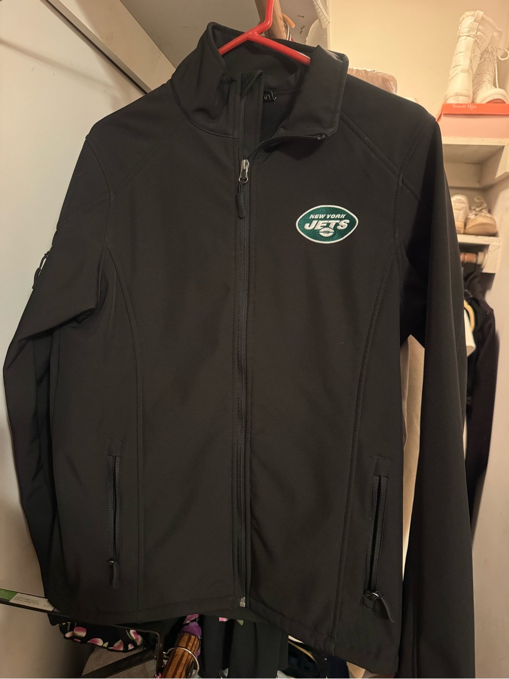 🔝New York Jets Black Zip-Up Jacket